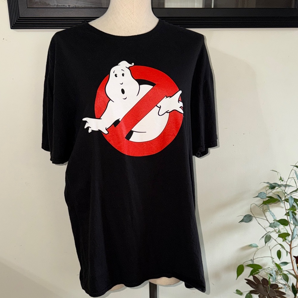 Ghostbusters Black Graphic T-Shirt size XL UNISEX